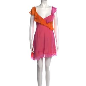 Danielle Guizio - silk mini dress